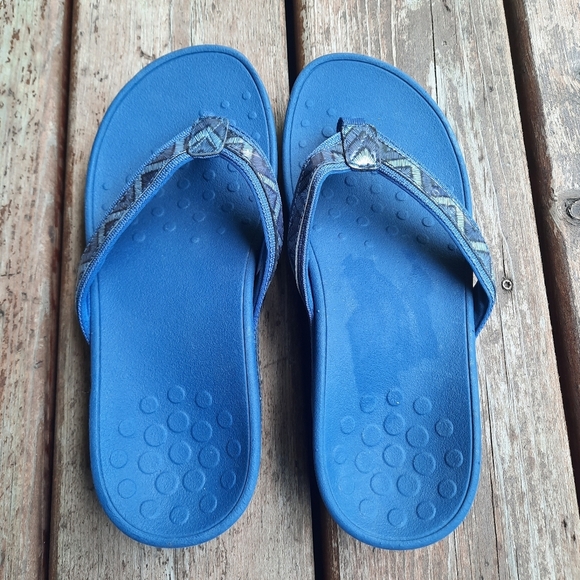 Vionic High Tide Blue Thong Arch Support Flip-Flop Orthopedic Sandals Size 8 - Picture 11 of 14